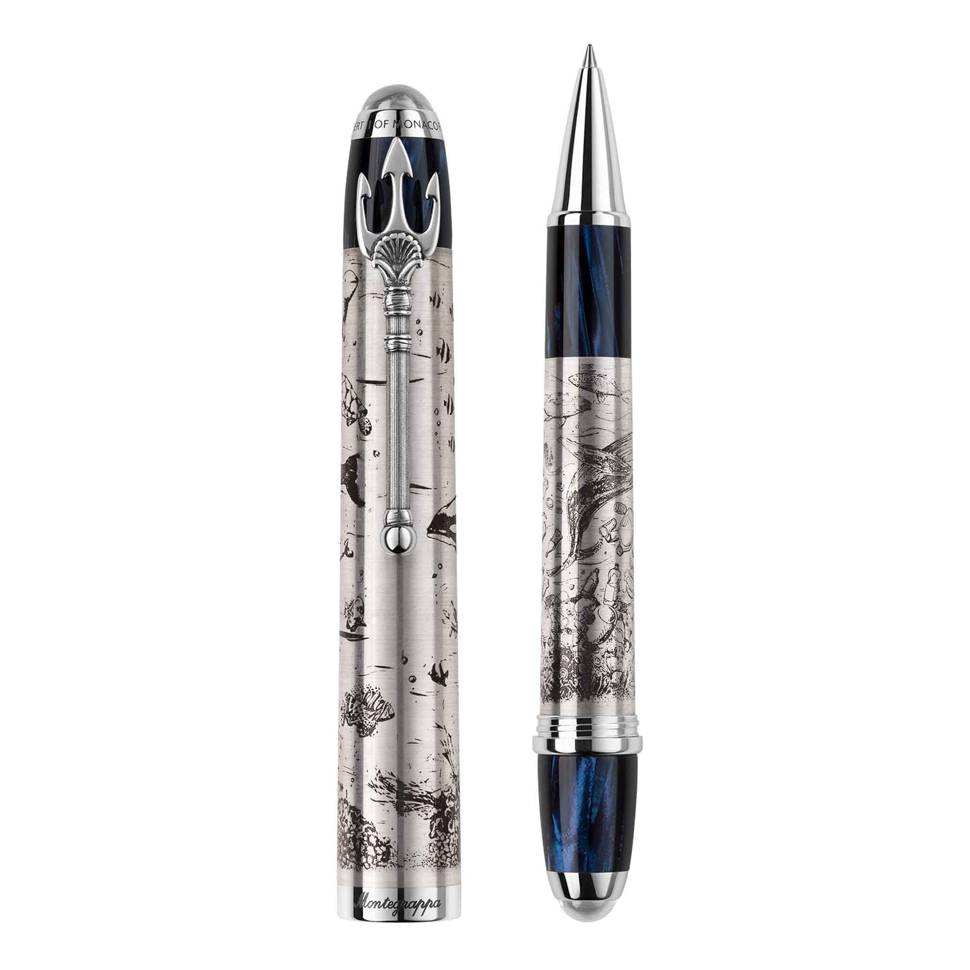 MONTEGRAPPA - Montegrappa Prince Albert II of Monaco Foundation Ocean Collection Rollerball 2